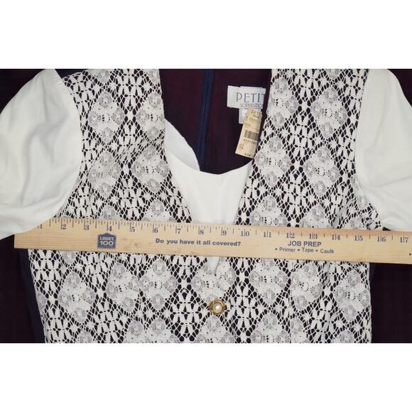 Vintage Petite Sophisticate Lace Overlay Dress – Size 2 – NWT - Picture 12 of 13
